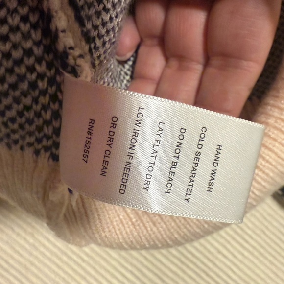 BaeVely Cream and Black Crew Neck Sweater with Leopard Print Sleeves - Picture 5 of 9